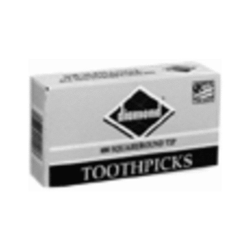 Diamond Round Toothpicks 250Count Boxes Pack of 24
